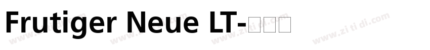 Frutiger Neue LT字体转换